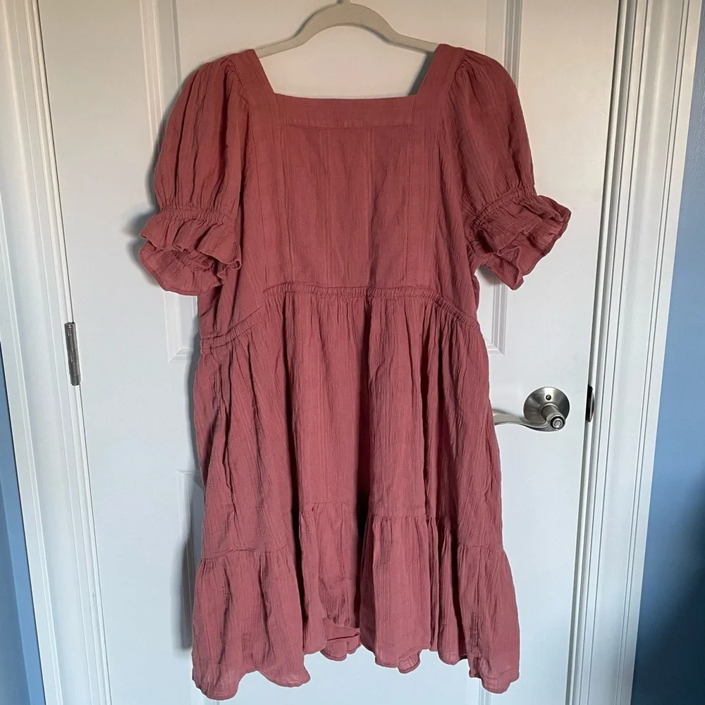 Madewell Mauve Pink Puff-Sleeve Mini Dress - Picture 8 of 16